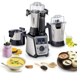Hamilton Beach Professional 4-in-1 Juicer Mixer Grinder, Commercial-Grade 1400 Watt Motor, 120V, 3 Leakproof Jars, For Wet and Dry Spices, Chutneys an
