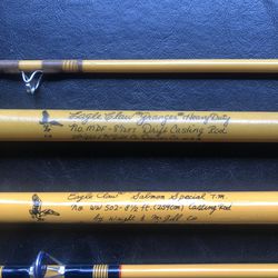 Eagle Claw handcrafted By Wright & McGill Co. USA Fishing Rods 