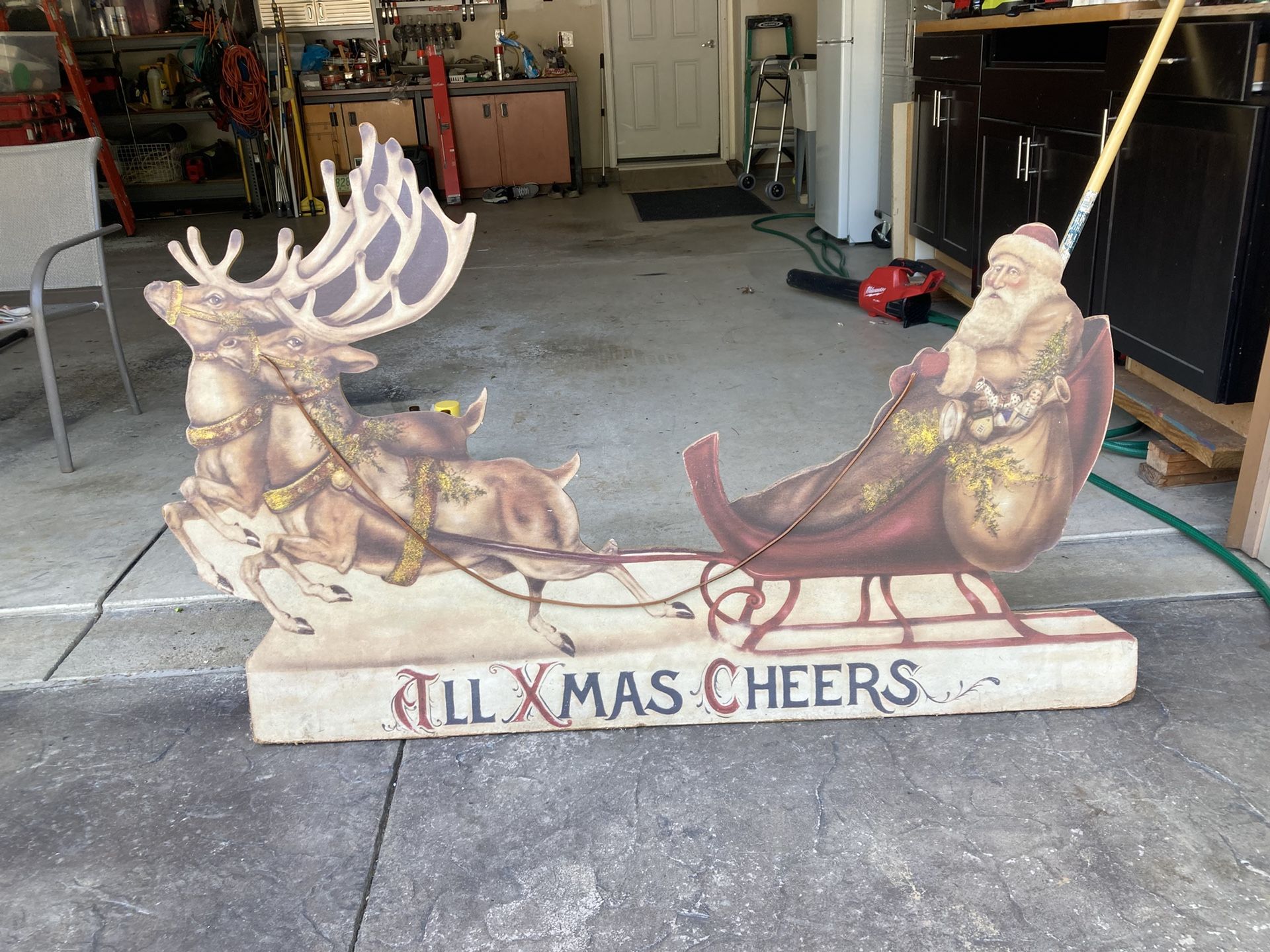Santa With Rain deer