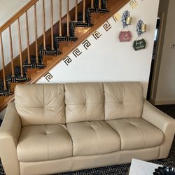 2 SOFAS SET.   LEATHER. 