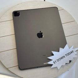 Apple IPad Pro 12.9 4th Gen Tablet- Pay $1 DOWN AVAILABLE - NO CREDIT NEEDED
