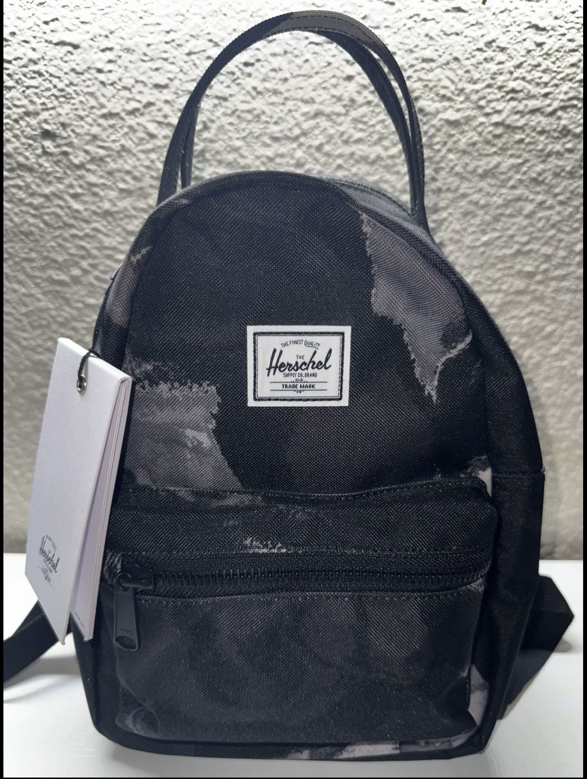 Herschel Supply Co Nova Mini Backpack - Dye Wash Black New W/ Tags