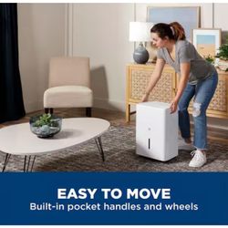  35 pt. Dehumidifier with Smart Dry for Bedroom, Basement or Very Damp Rooms up to 3000 sq. ft. in White, ENERGY STAR