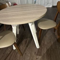 Dining Table Including Three Chairs 
