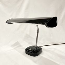 Black Industrial Gooseneck Desk Lamp