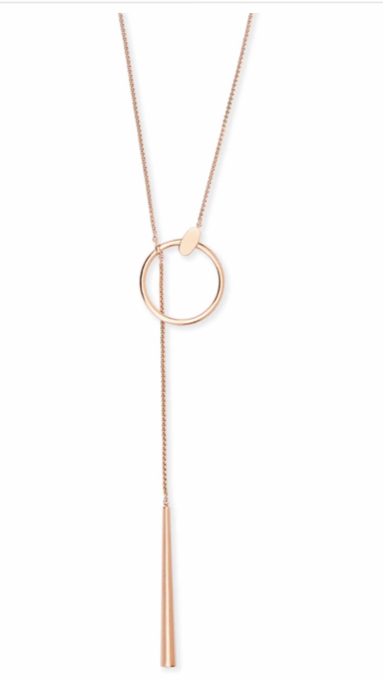 Tegan Y necklace in Rose Gold Kendra Scott