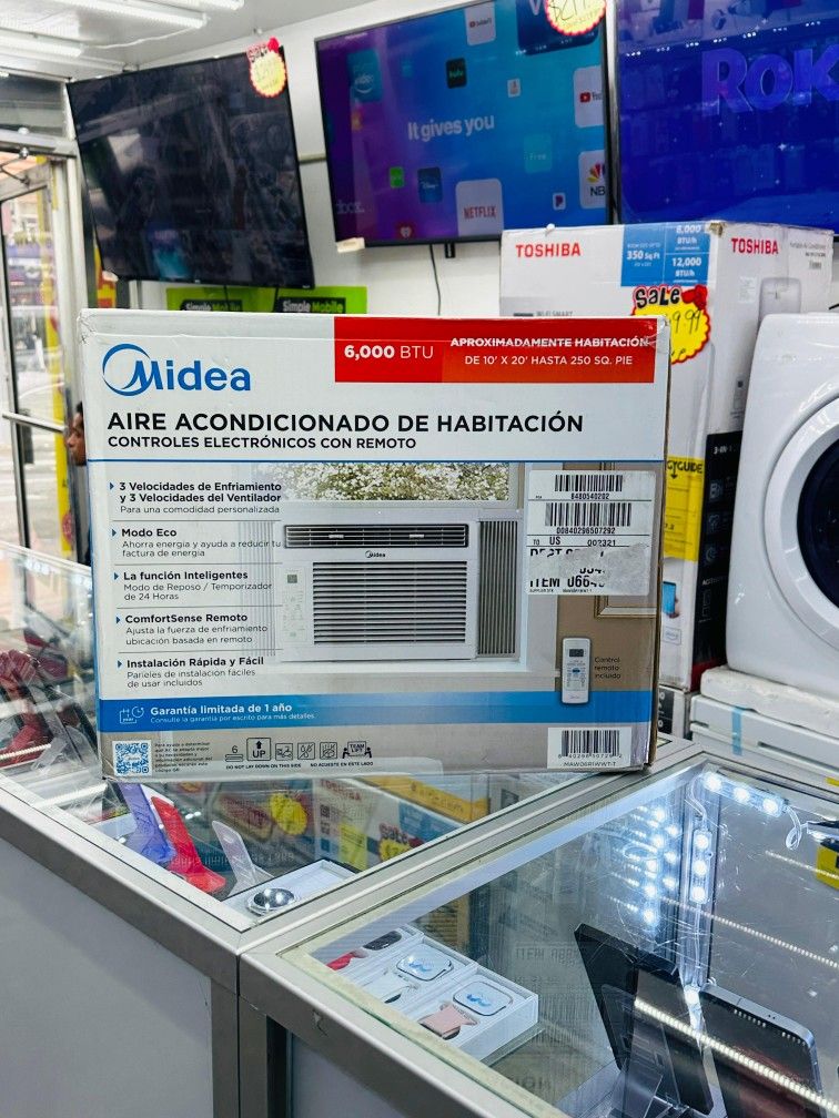 MIDEA Window Air Conditioner 6000BTU
