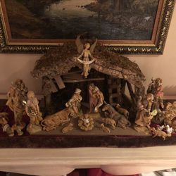 Vintage Fontanini Italian nativity set