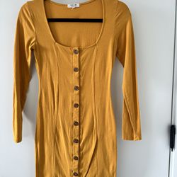 Mustard Yellow Dress Size Small