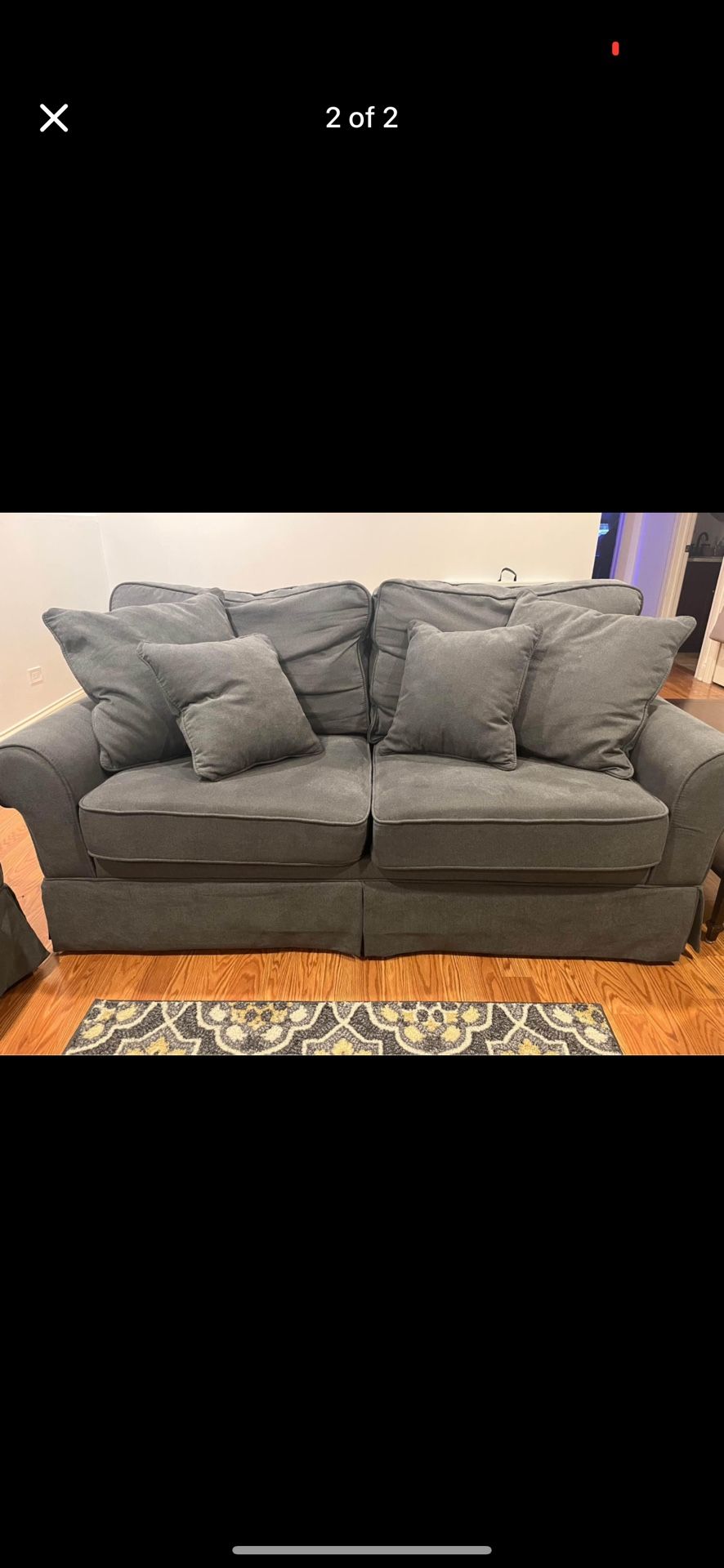 Grey Sofa & Love seat
