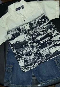 3T Classic Car Button shirt