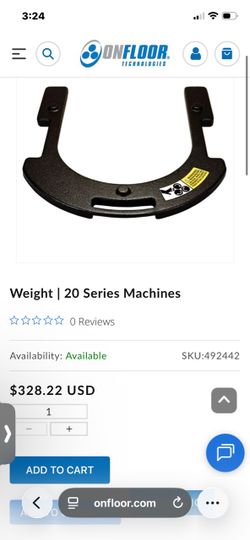 On floor grinder 20 inch weights