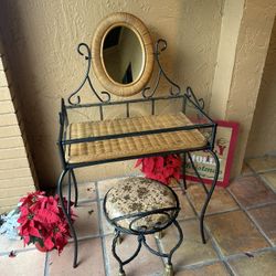 Make up vanity with chair