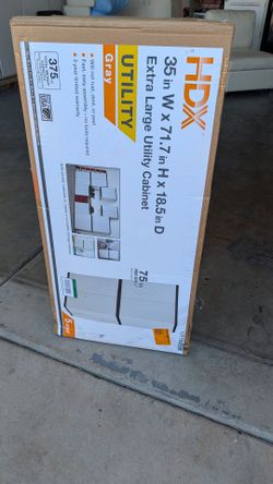 Brand New ‼️ Premium XL 35 in. W x 71.7 in. x 18.5 in. D 4-Shelf Resin Freestanding Cabinet