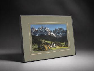 Framed Dolomites Landscape Photograph