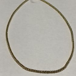 10K YELLOW GOLD CHAIN , 22”