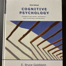 Cognitive psychology textbook