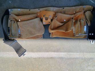McGuire-Nicholas Carpenter Apron Cowhide brown leather tool belt