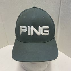 Ping Golf Fitted Hat Cap Size L/XL Sensor Cool Flex Fit Jumbo Logo - Gray