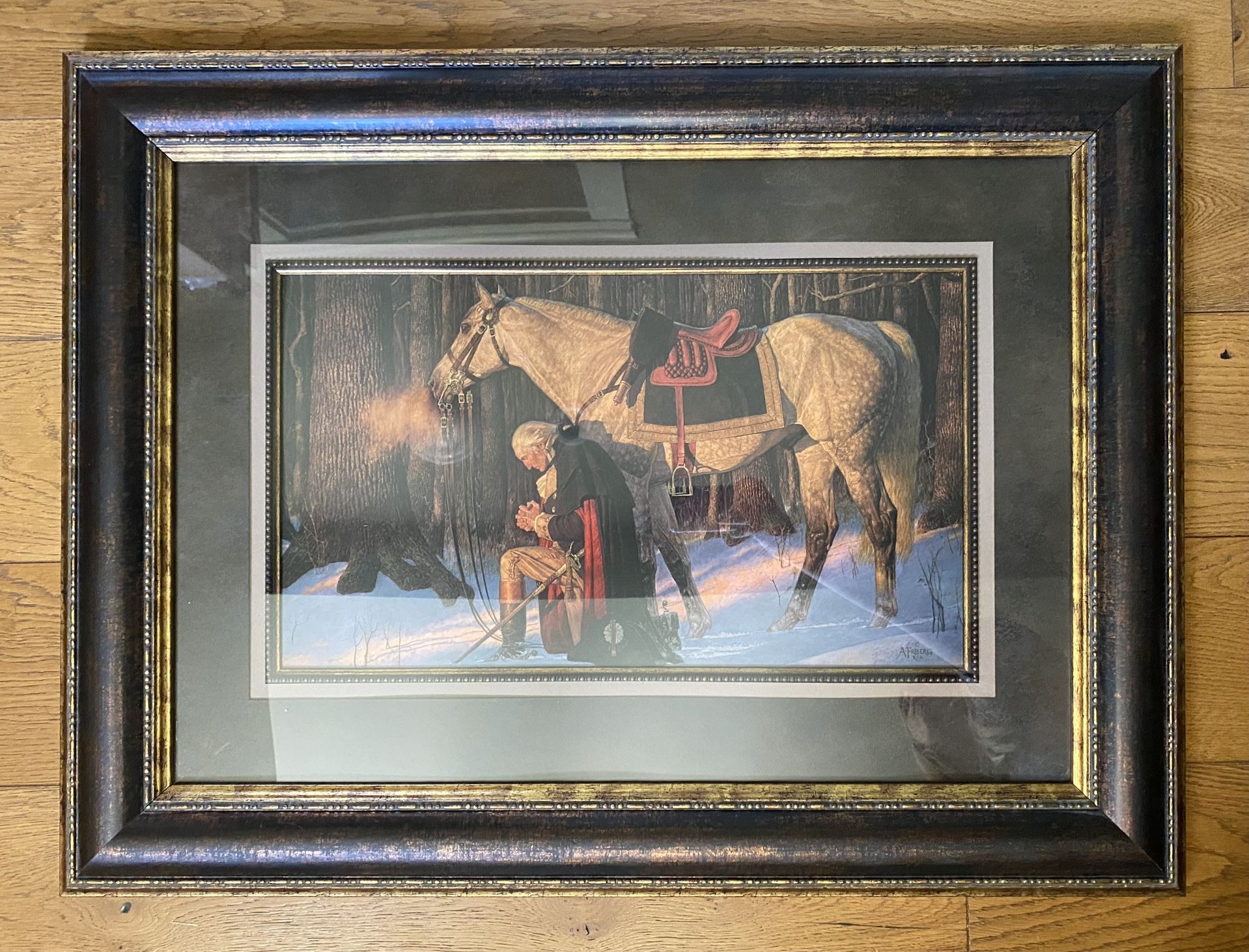 George Washington Prayer And Valley Forge Frames Painting