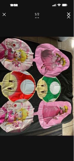 Princess peach balloon, bundle party supplies