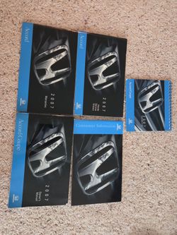 2007 Accord Coupe 2.4 owners manual (parts)