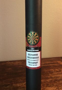 2 in 1 magnetic dartboard ( never used)