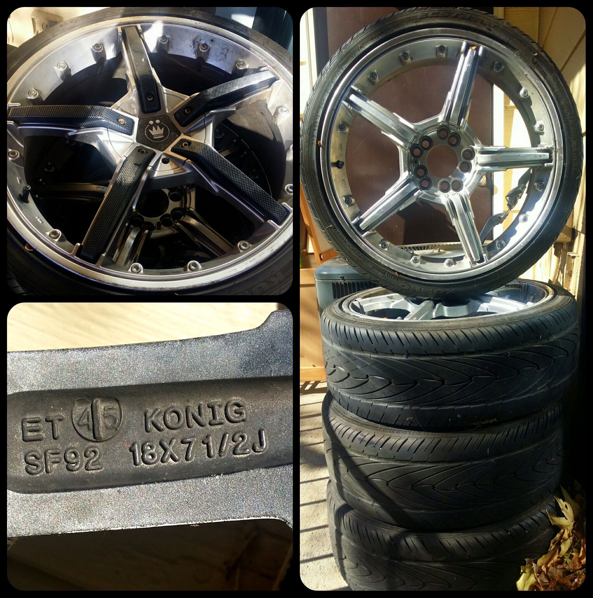 Konig SF92 Rims (3 inserts missing)