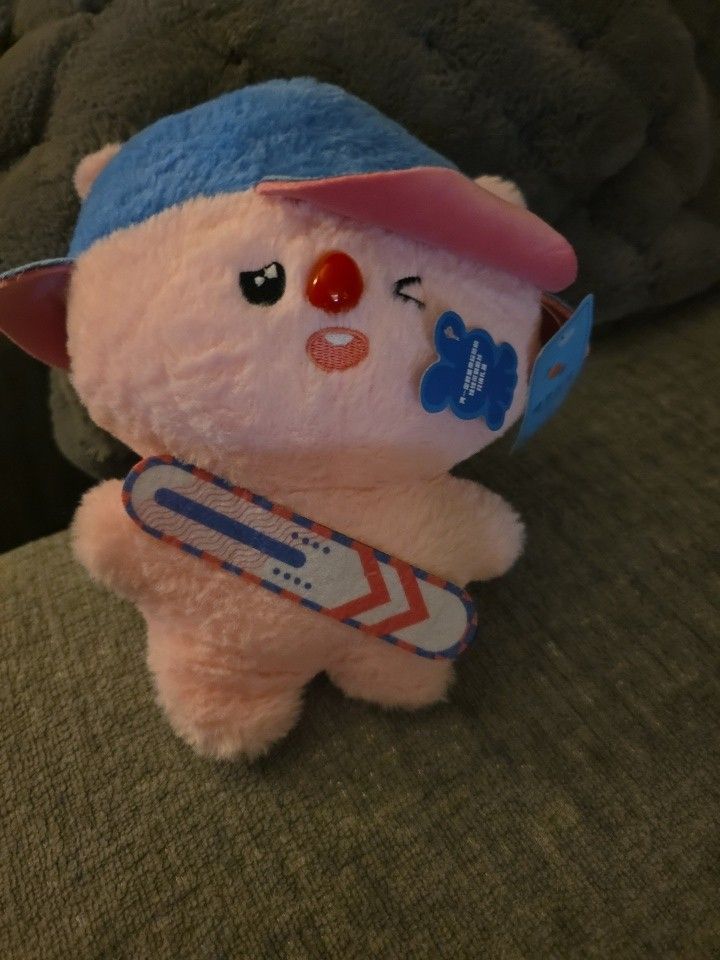 ZANMANG LOOPY PINK BEAVER COLLECTIBLE PLUSH