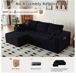 Black Sectional Couch