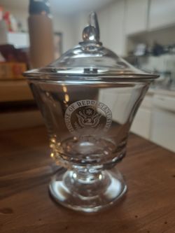 Fostoria Candy Dish with Lid House of Representatives 