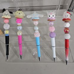 Hello Kitty And Friends Beaded Pens 