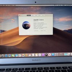 Apple Macbook Air 13.3” Intel I5 8GB Ram 128 GB SSD Great Condition 