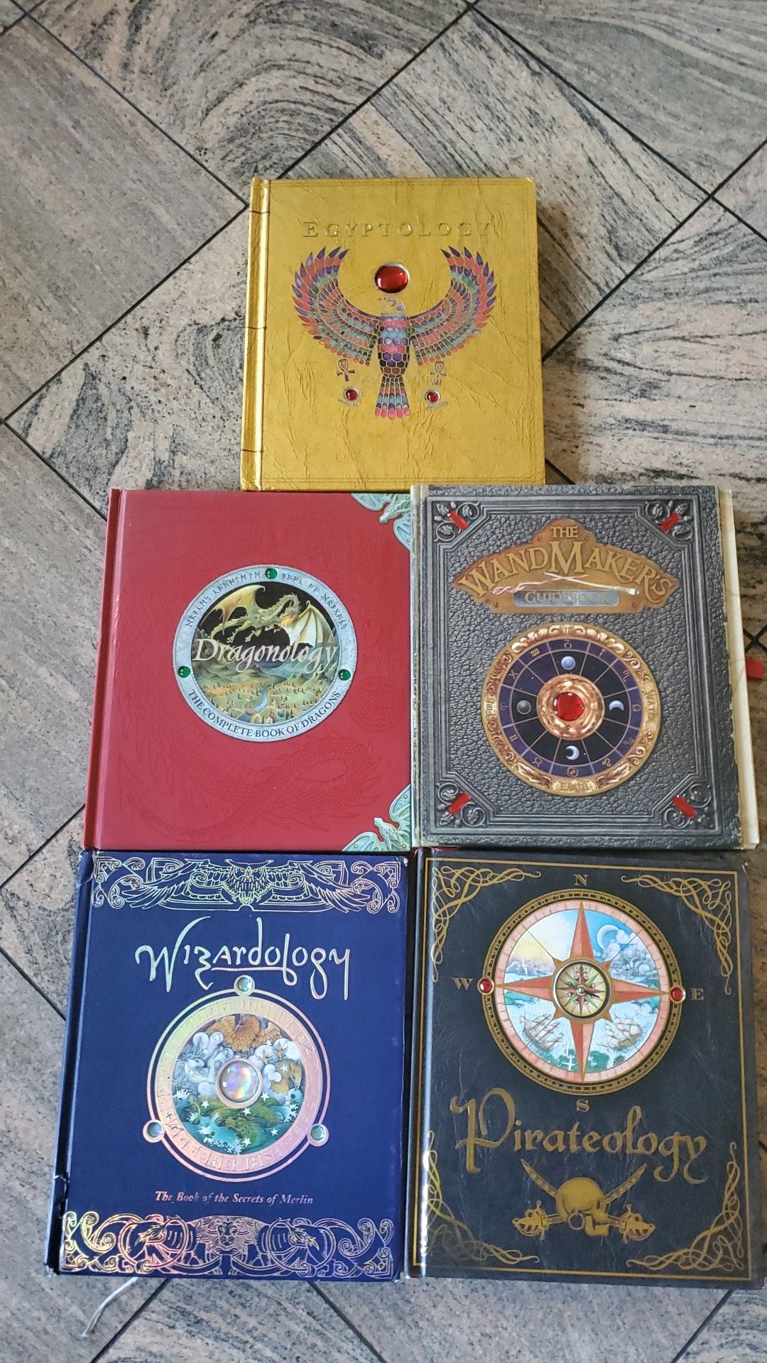 Lot of 5 books Dragonology wizardology egyptology pirateology and the Wanamakers handbook