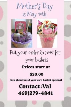 Customize your Mother’s Day baskets