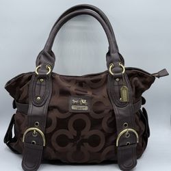 Coach Legacy Women's Shoulder Bag Vintage Y2K Monogram Signature, Large Brown