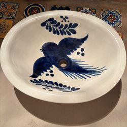 Beautiful Vintage Talavera Sink!