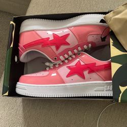 Bape Sta Low Pink Size 10 $500