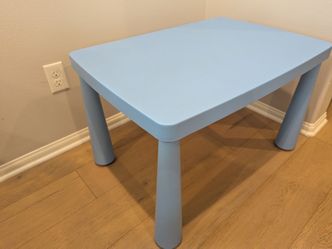 IKEA MAMMUT Kids Table – Light Blue