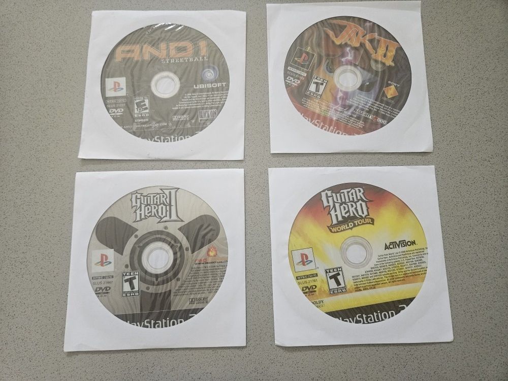 Four PlayStation 2 Games