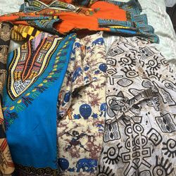6 Brand New Never Worn African Culture Shirts 