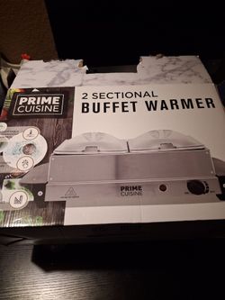 2 sectional buffet warmer