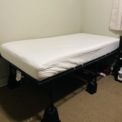 Twin Memory Bed (mattress and frame)