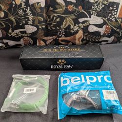 Outdoor Dog Leash Kit  (Ground Stake, Harness, Tie Out Cable)