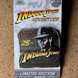 2020 Disney Disneyland Indiana Jones Attraction 25th Anniversary LE Pin (B)