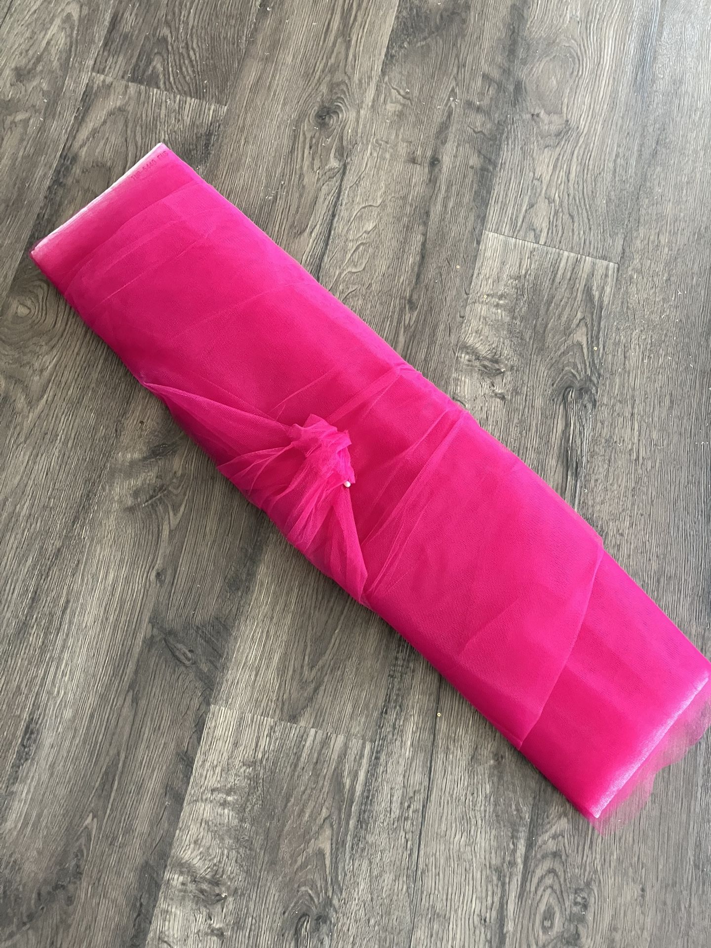 Pink Organza Tool Fabric Roll New!!!!