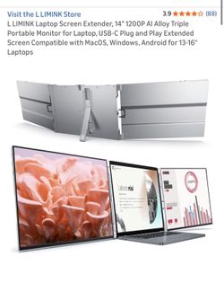 Portable Triple Screen Monitor
