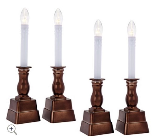 Bethlehem Lights S/4 Battery Op. Window Candles With Timers for Sale in