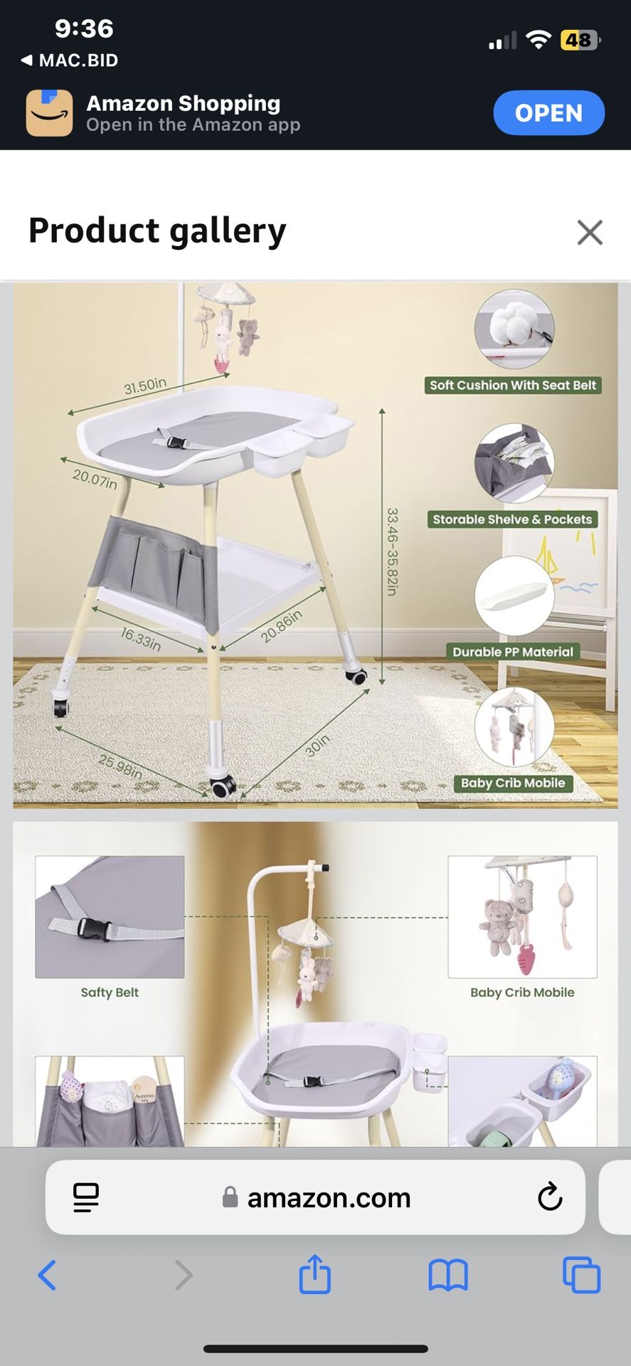 Diapers Changing Table And Trash Diapers Can