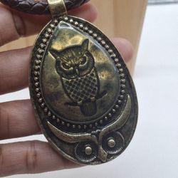 Owl Pendant Necklace Set 